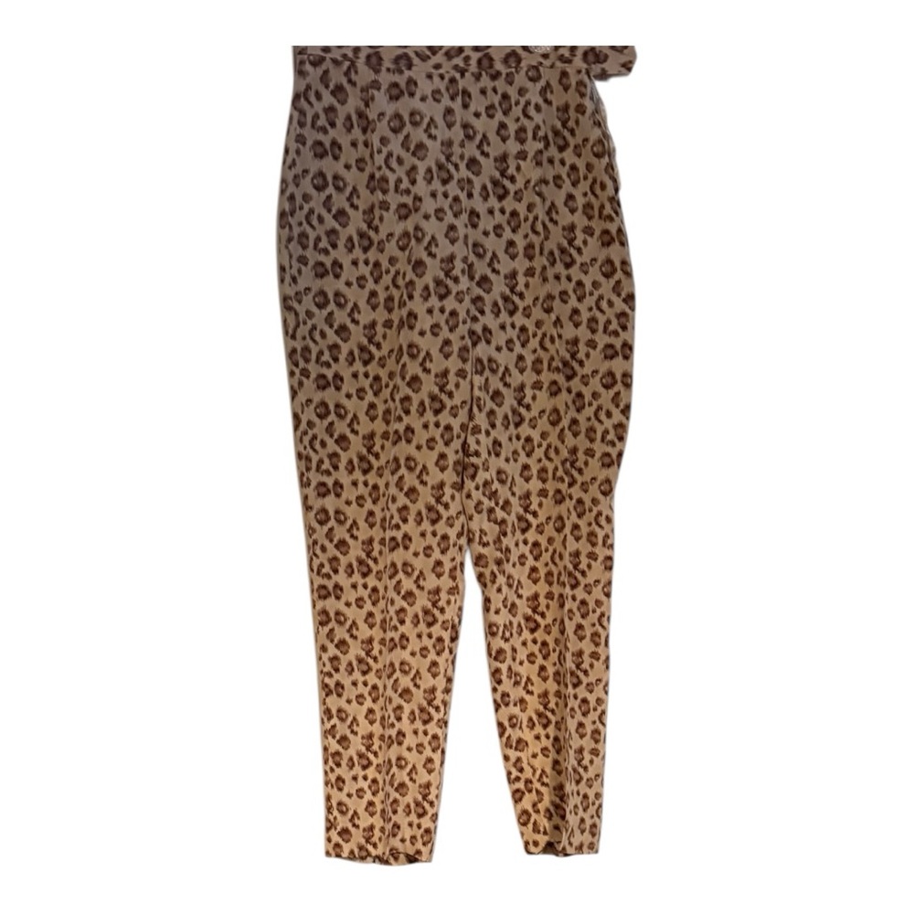 Liz‎ Claiborne Collection Leopard Print Silk Pants Size 8 - Picture 2 of 7